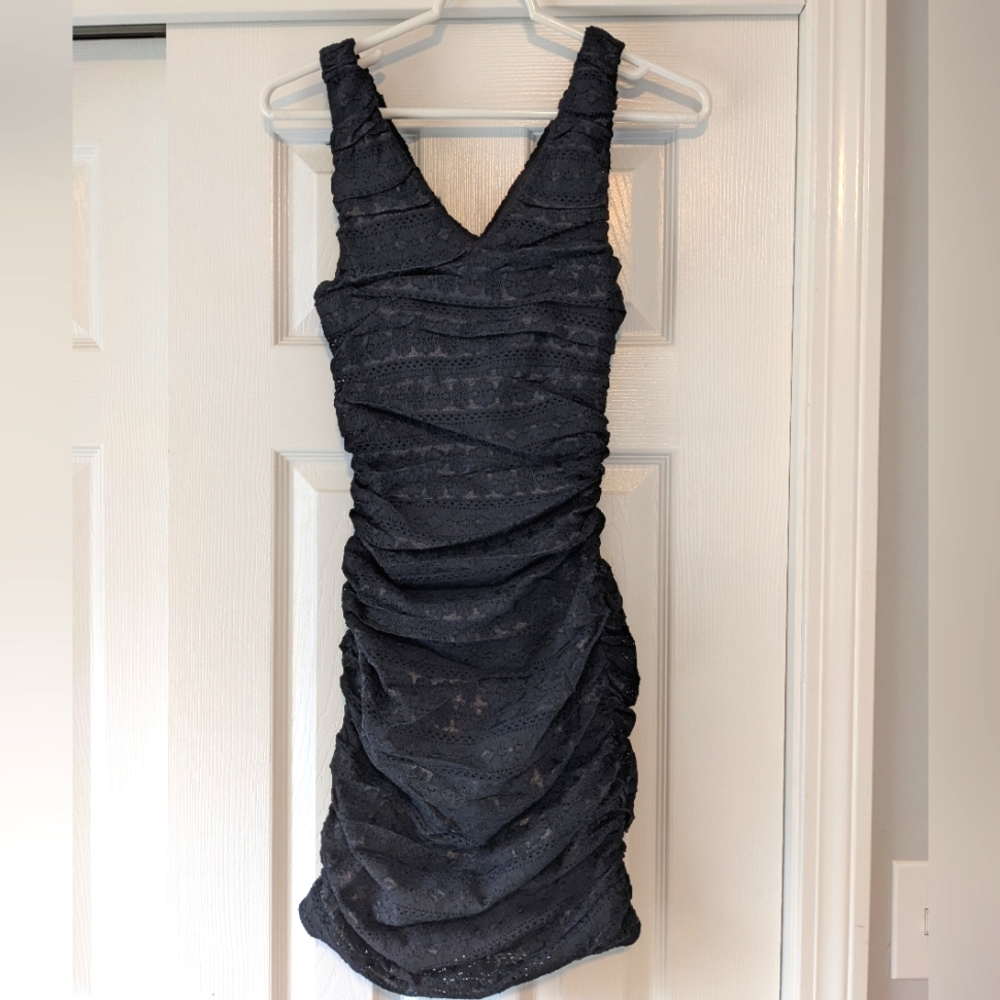 Express Lace Bodycon Black XS Dress